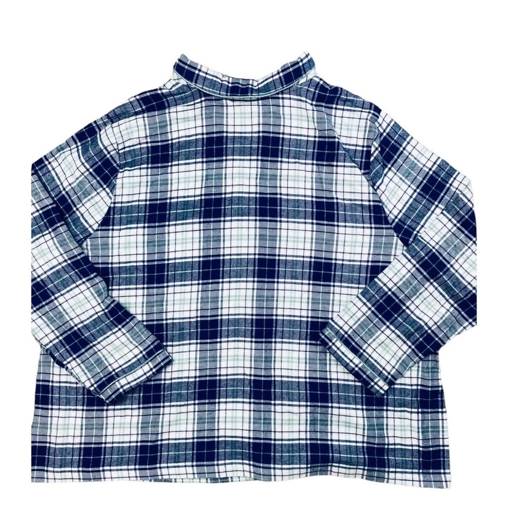 Jockey Pajama Top Womens 3X Winter Dawn Long Sleeve Button Down Soft Flannel Top - Picture 2 of 9